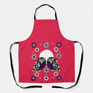 Folk Art Owl Apron