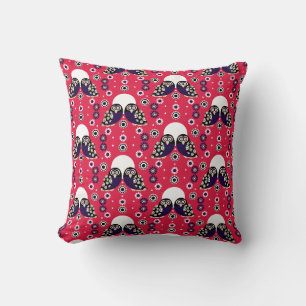 Folk Art Owl Cushion