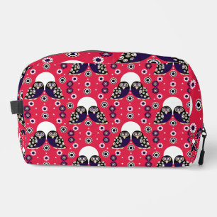 Folk Art Owl Dopp Kit