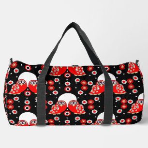 Folk Art Owl Duffle Bag