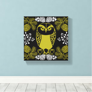 Folk Art Owl Prints