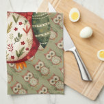 Folk Art Patchwork Owl Cottagecore Tea Towel<br><div class="desc">This charming folk art owl blends rustic whimsy with cozy cottagecore charm, featuring a beautifully stitched patchwork design inspired by nature and vintage quilting. The warm red, green, and cream tones, combined with delicate floral patterns, evoke the comforting feel of a handcrafted heirloom, perfect for lovers of woodland animals and...</div>