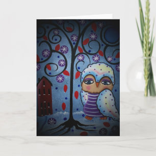 FOLK ART Snow Flake BY LORI EVERETT greeting cards