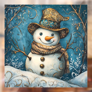 Folk Art Snowman