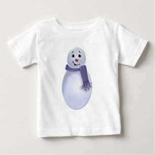 Folk Art Snowman Baby T-Shirt