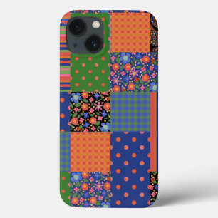 Folk Art Style Faux Patchwork iPad Case-Mate Case
