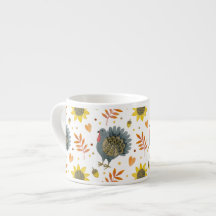 Folk Art Turkeys Espresso Cup