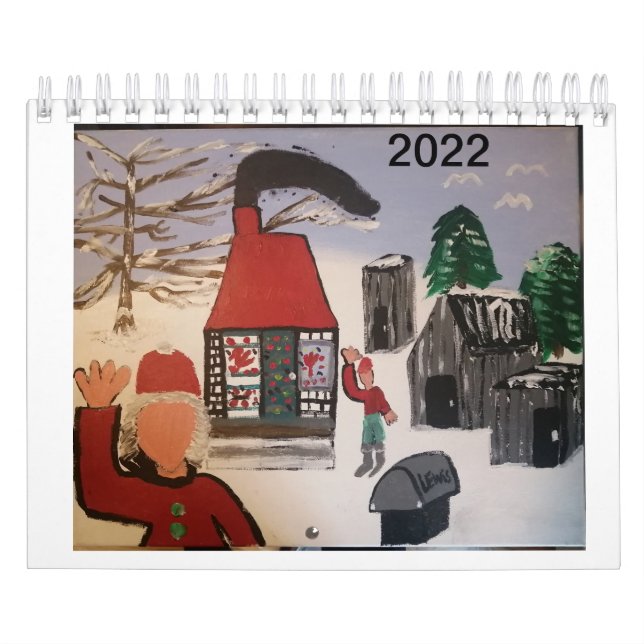 Folk artist Pierre Martin 2022 Calendar (Cover)
