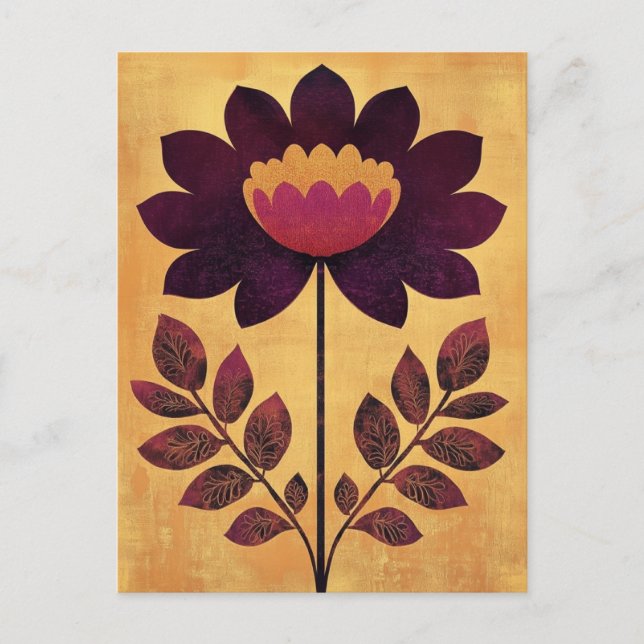 Folk Bloom #241 Postcard (Front)