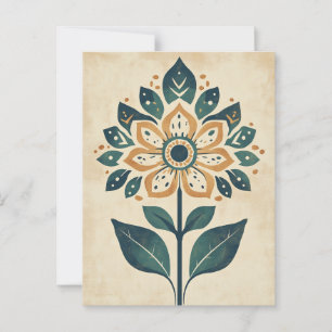 Folk Bloom #244 Postcard