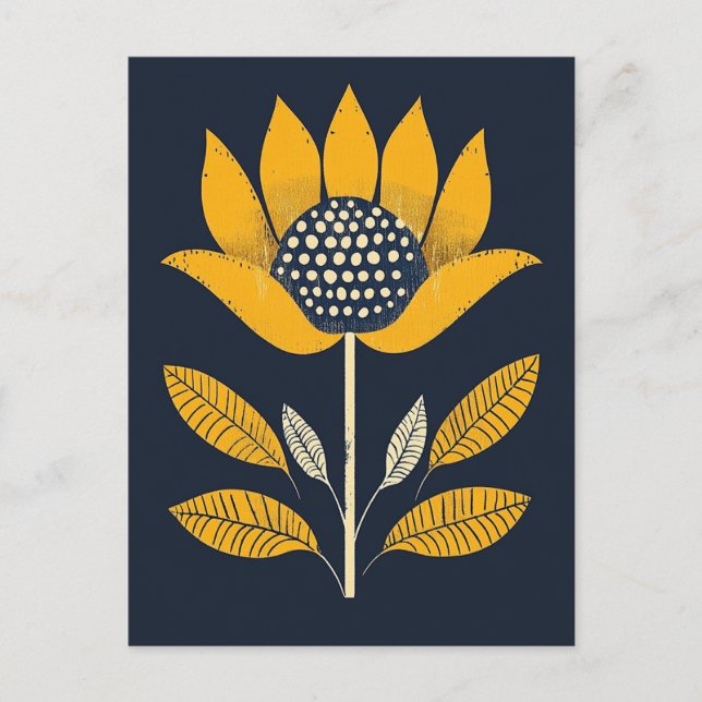 Folk Bloom #246 Postcard (Front)