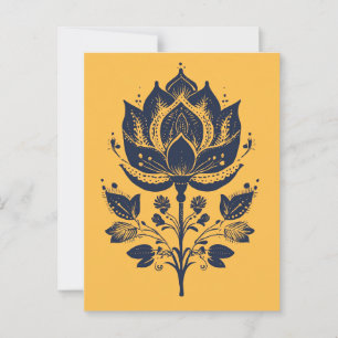 Folk Bloom #252 Postcard