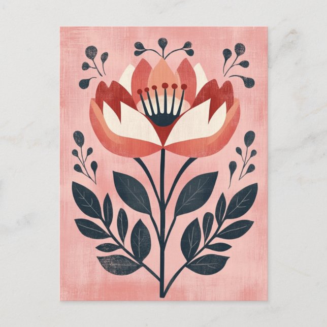 Folk Bloom #253 Postcard (Front)