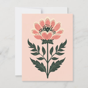 Folk Bloom No.263 Postcard
