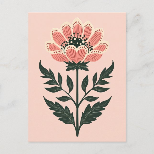 Folk Bloom No.263 Postcard (Front)