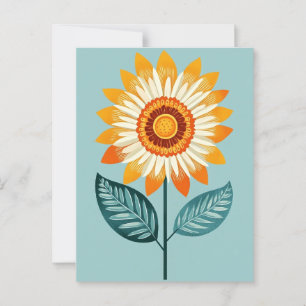 Folk Bloom No.264 Postcard