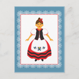 Folk Costume Postcard