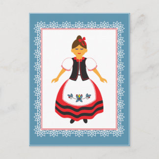 Folk Costume Postcard