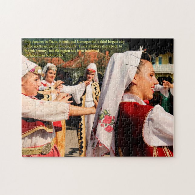 Folk Dancers in Tuzla Bosnia Jigsaw Puzzle (Horizontal)