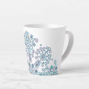 Folk Embroidery Design Latte Mug