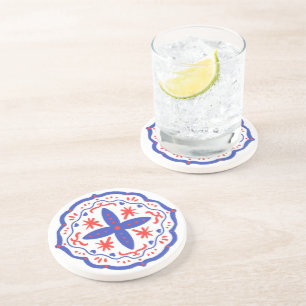 Folk Flora Dial Coaster