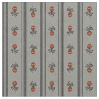 folk floral botanical stripe vintage rustic herita fabric