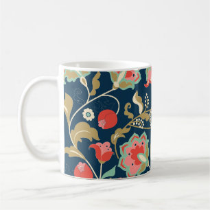 Folk Floral Colourful: Hand Drawn Seamless Coffee Mug