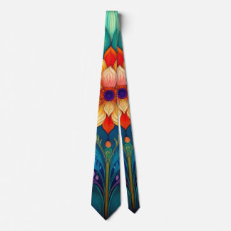 Folk Floral  Tie