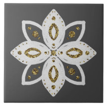 folk flower 1 grey and white