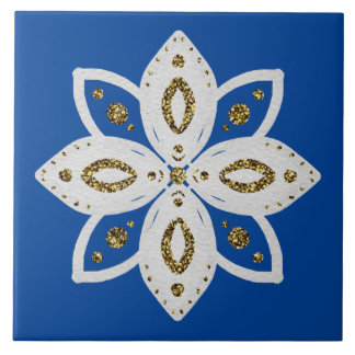 folk flower 1 lite blue 1 and white ceramic tile