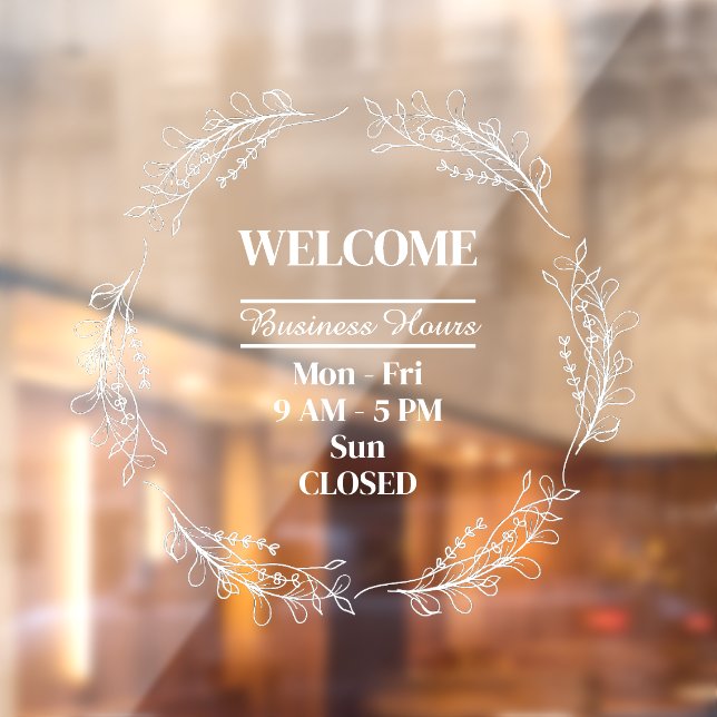 Folk Flowers Wreath Business Shop Opening Hours (Sheet 2)