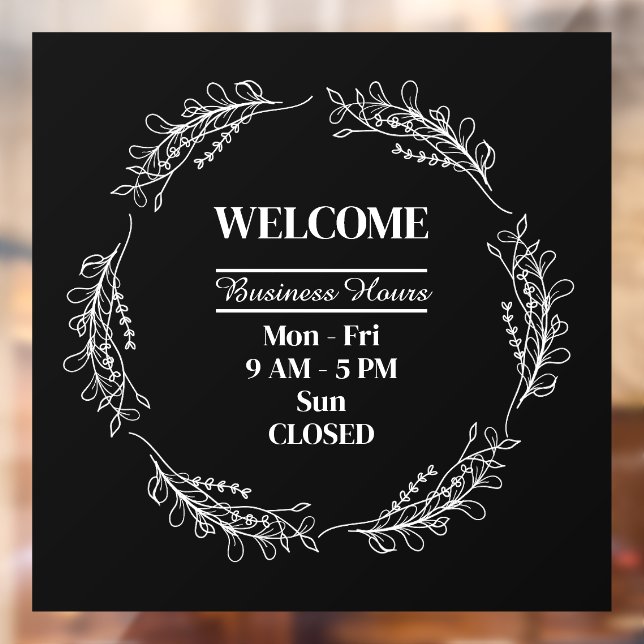 Folk Flowers Wreath Business Shop Opening Hours (Sheet 2)
