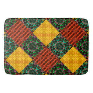 Folk folklore bath mat