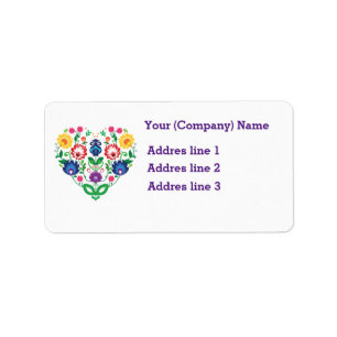 Folk heart label