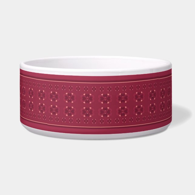Folk Heart Pet Bowl (Front)