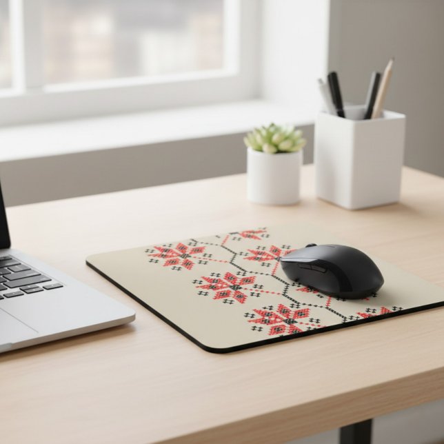 Folk-Inspired Desk Accessory Mouse Pad (Creator Uploaded)