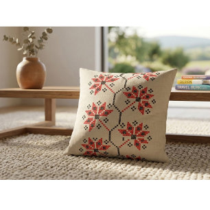 Folk-Inspired Home Decor Cushion