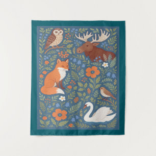 folk lore art tapestry