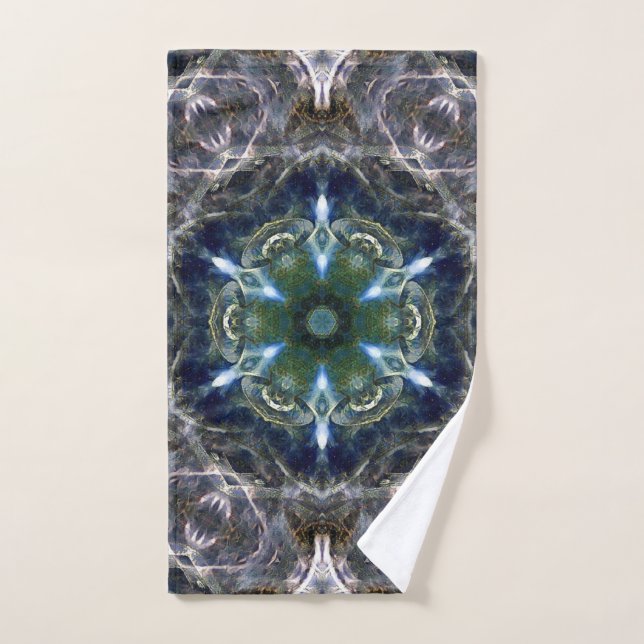 Folk Mandala  Bath Towel Set (Hand Towel)