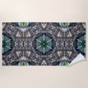 Folk Mandala  Beach Towel