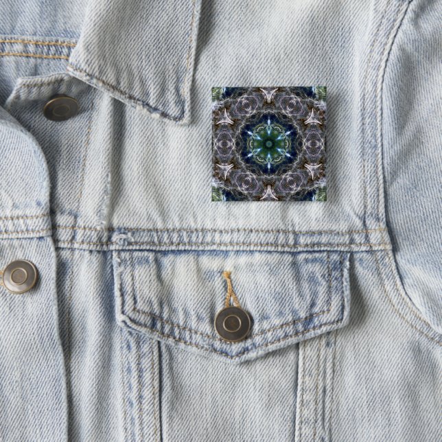 Folk Mandala  Button (In Situ)