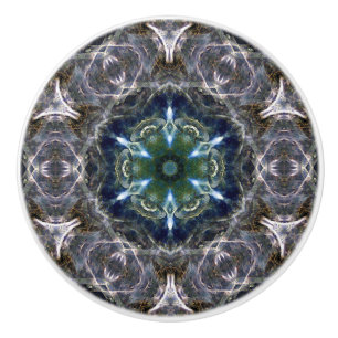 Folk Mandala Ceramic Drawer Pull