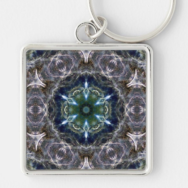 Folk Mandala  Keychain (Front)