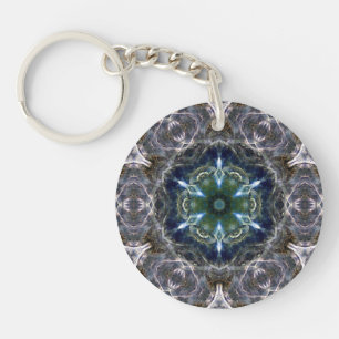 Folk Mandala  Keychain