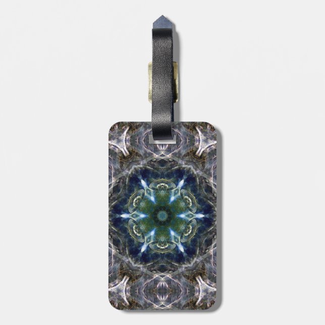 Folk Mandala  Luggage Tag (Back Vertical)