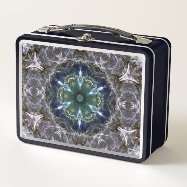 Folk Mandala  Metal Lunch Box (Front)