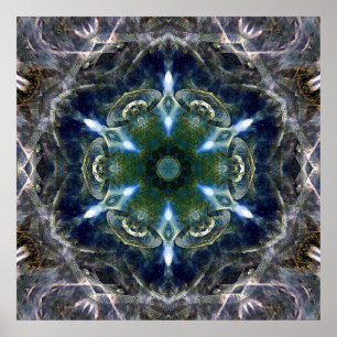 Folk Mandala  Poster