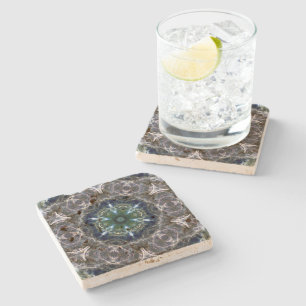 Folk Mandala Stone Coaster