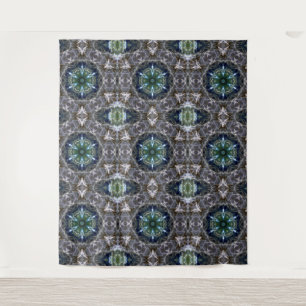 Folk Mandala Tapestry