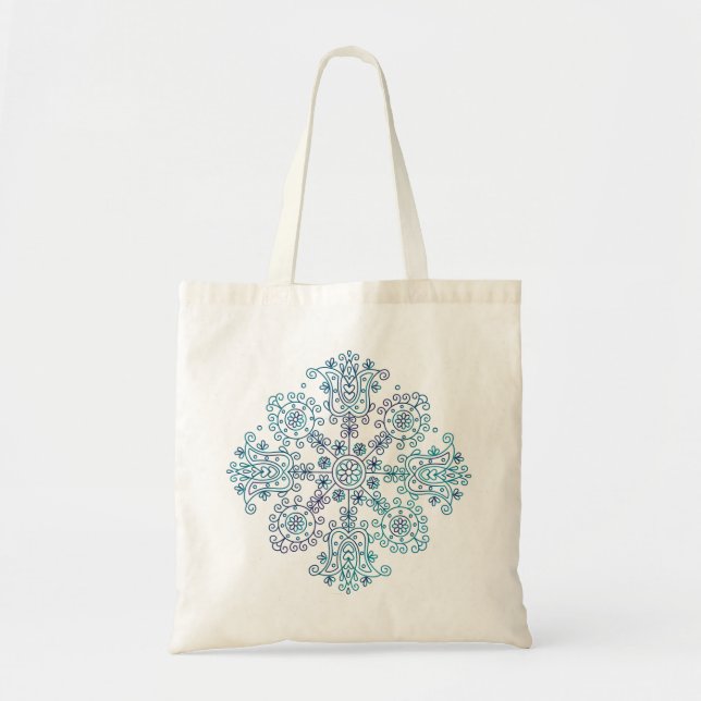 Folk Mandala Tote Bag (Front)